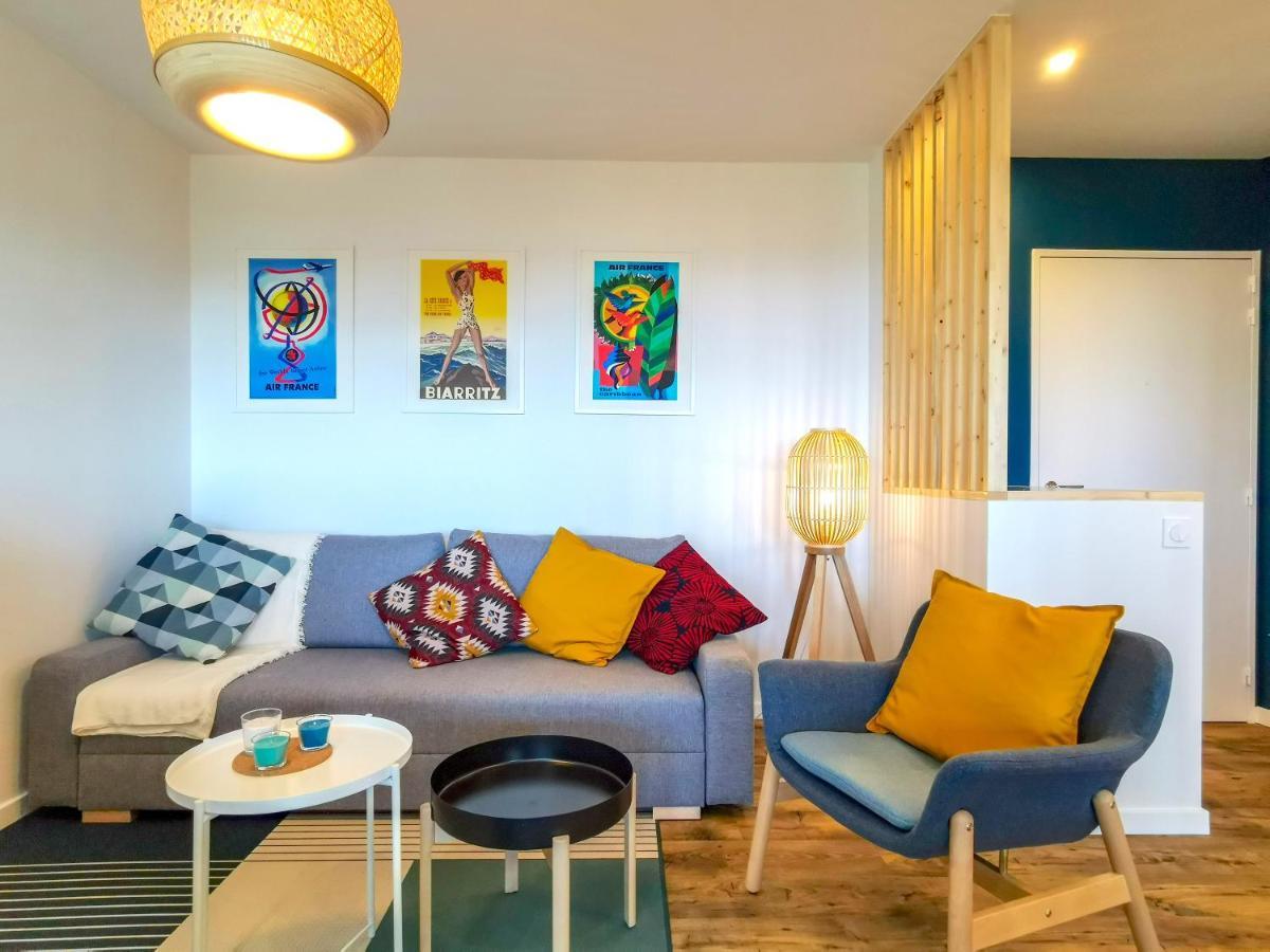 Ilunabarra - Appartement Calme, Vue Mer, Parking - Wifi Сибур Экстерьер фото