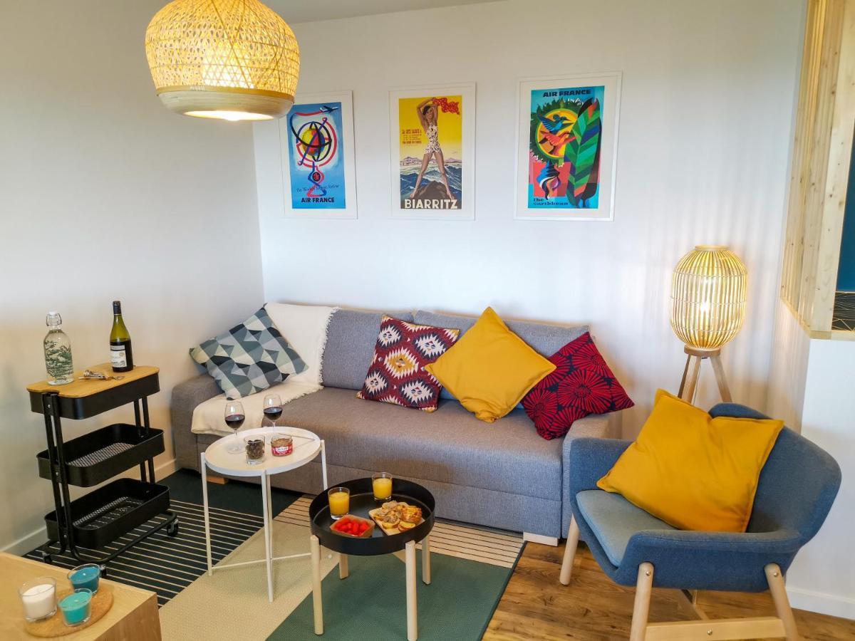 Ilunabarra - Appartement Calme, Vue Mer, Parking - Wifi Сибур Экстерьер фото