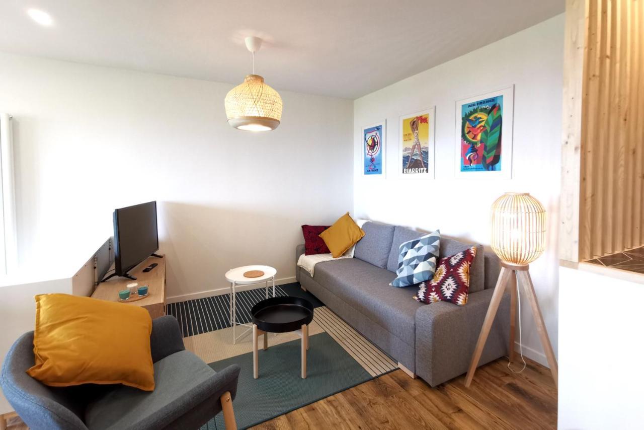 Ilunabarra - Appartement Calme, Vue Mer, Parking - Wifi Сибур Экстерьер фото