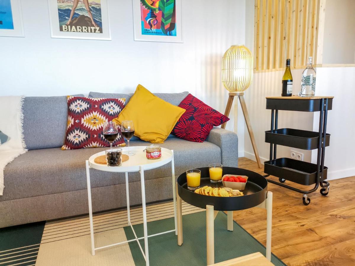Ilunabarra - Appartement Calme, Vue Mer, Parking - Wifi Сибур Экстерьер фото